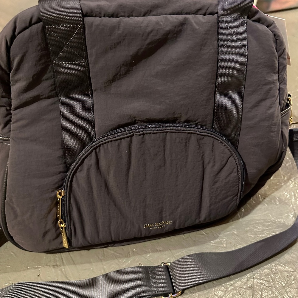 Isaac Mizrahi weekender bag, new with tags.